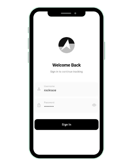 Strackking App Interface